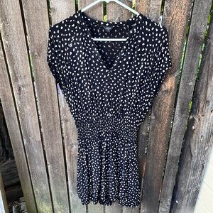 Rails Karla Black & Ivory Spots Mini Dress Sz S
